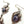 Load image into Gallery viewer, ABEL TOLEDO VINTAGE NATIVE HANDMADE SUGILITE CHAROITE FISHHOOK EARRINGS 3.5” (LL 75)
