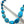 Load image into Gallery viewer, NAVAJO PEARLS MORENCI TURQUOISE &amp; APATITE SOUTHWESTERN BLUE NECKLACE 22" (LL 80)
