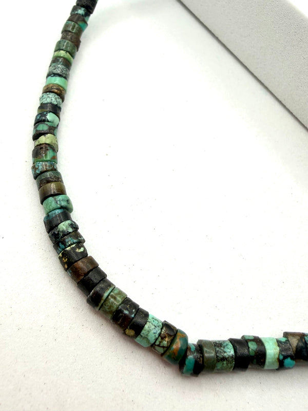 DAMALE TURQUOISE HANDSTRUNG 16" NECKLACE (LL 77)