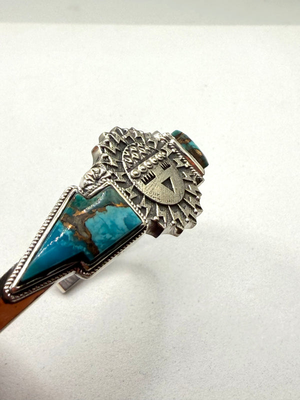 SPINY TURQUOISE MAIDEN SS CUFF (JR 121)