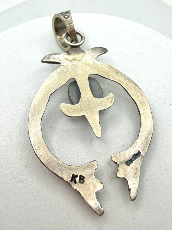 KEVIN BILLAH PURPLE SPINY NAJA PENDANT 3" (LN 49)