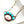 Load image into Gallery viewer, PINK CONCH &amp; SLEEPING BEAUTY TURQUOISE HALF CLUSTER PAPERCLIP NECKLACE 20” (TC 18)
