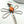 Load image into Gallery viewer, DELBERT SECATERO NATIVE HANDMADE ORANGE SPINY DRAGONFLY PENDANT 3.5" (JR 169)
