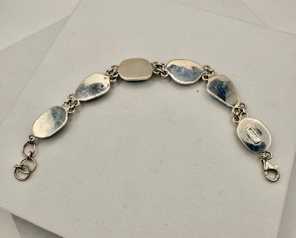 STATEMENT SS BISBEE TURQUOISE BRACELET 7-8" (LL 37)
