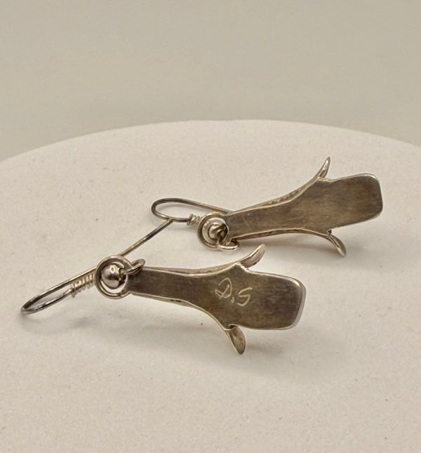 MED CORAL VINTAGE BLOSSOM EARRINGS (LL 39)