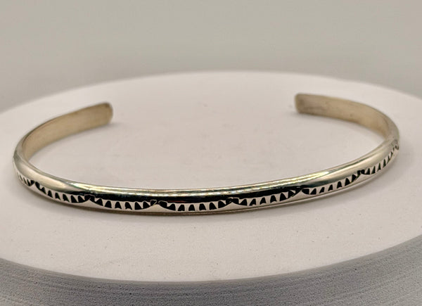 ALL STERLING SILVER ANNETTE SANCHEZ STACKER CUFF (LL 51)