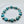 Load image into Gallery viewer, KINGMAN TURQUOISE &amp; FLUTTED PEARLS STRETCH BRACELET (CO 137)
