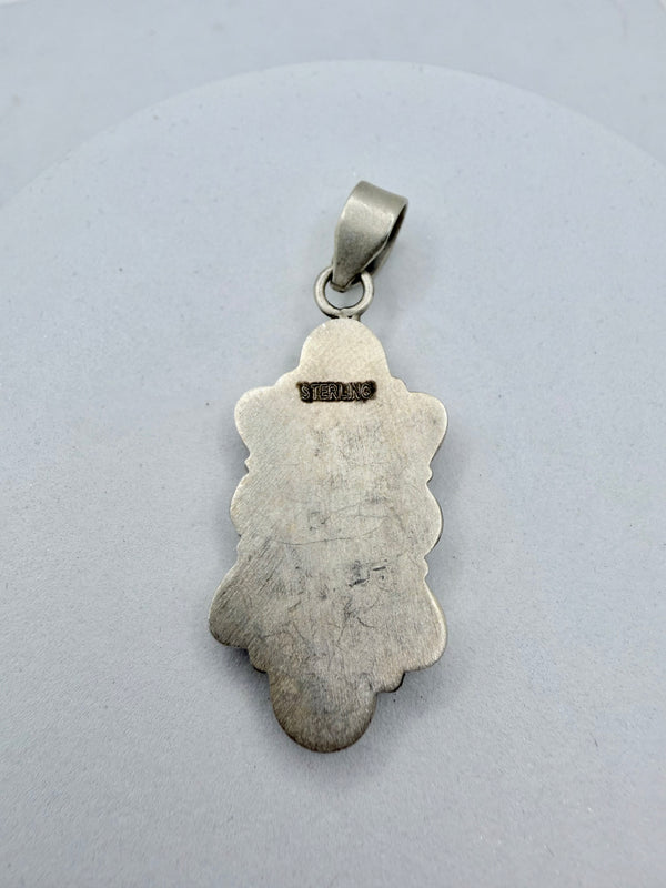PALOMINO VERASCITE & PINK CONCH SS PENDANT 2" (CG 2)