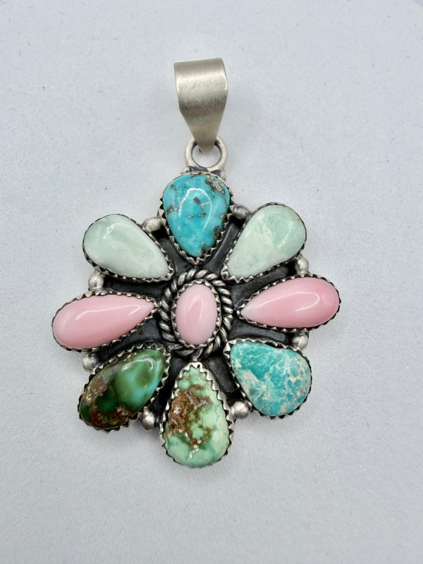 MULTISTONES CLUSTER PENDANT 2" (CG 3)
