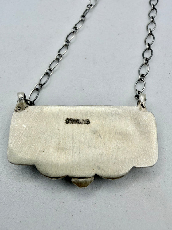 CARICO LAKE SS ADJUSTABLE BAR NECKLACE 21" (CG 6)