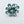 Load image into Gallery viewer, FACETED BRAZILIAN AQUAMARINE CLUSTER STERLING SILVER ADJUSTABLE RING (LL 72)
