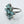 Load image into Gallery viewer, FACETED BRAZILIAN AQUAMARINE CLUSTER STERLING SILVER ADJUSTABLE RING (LL 72)
