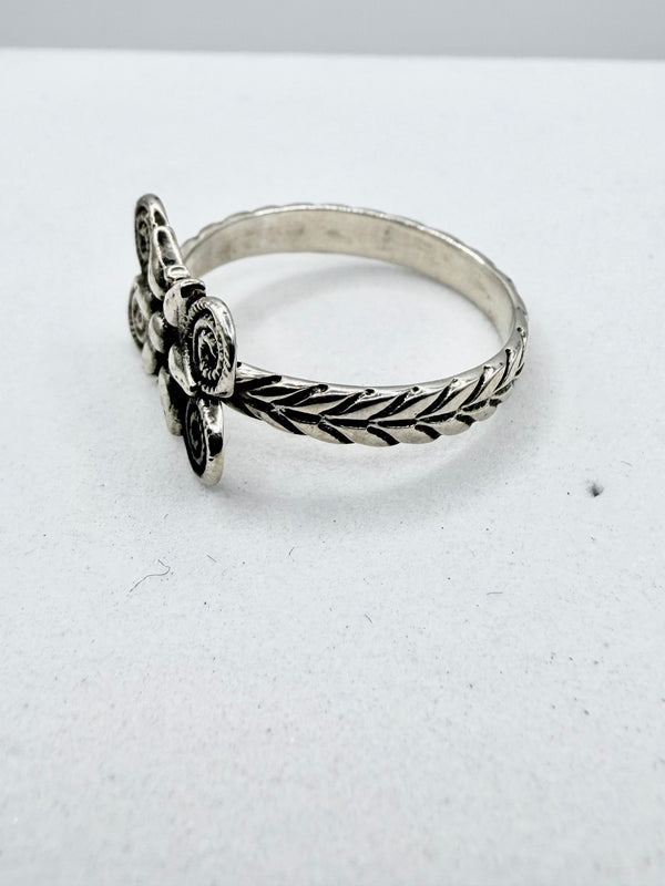 ALL STERLING SILVER BUTTERFLY RING SIZE 10.5" (LL 73)