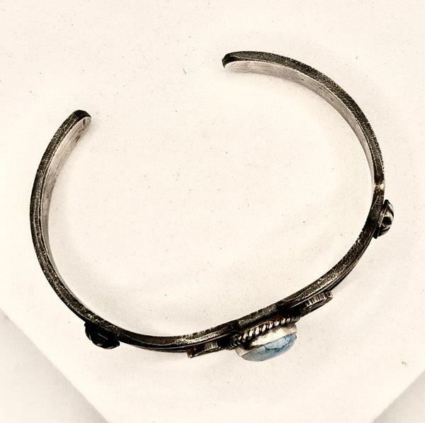KEVIN BILLAH NATIVE HANDMADE GOLDEN HILLS SS ADJUSTABLE CUFF (LA 42)