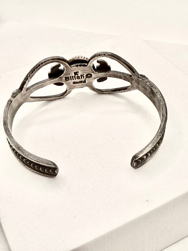 KEVIN BILLAH NATIVE HANDMADE GOLDEN HILLS SS ADJUSTABLE CUFF (LA 42)