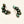 Load image into Gallery viewer, DANNY WANUEKA MINE 8 TURQUOISE HALF CLUSTER EARRINGS (LA 44)

