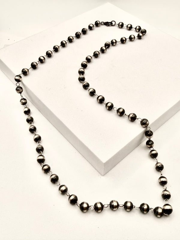 NATIVE HANDMADE 24" ROSARY CHAIN NP NECKLACE (LA 46)