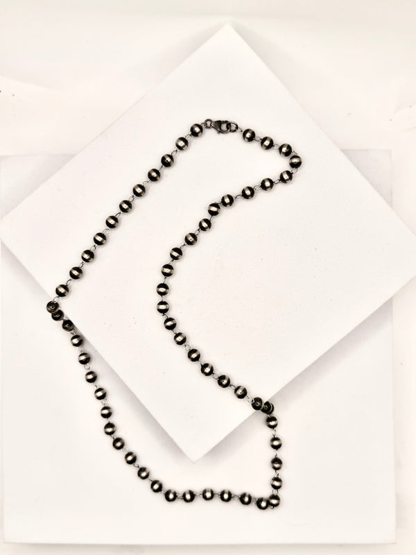 NATIVE HANDMADE 24" ROSARY CHAIN NP NECKLACE (LA 46)