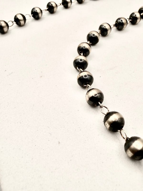 NATIVE HANDMADE 24" ROSARY CHAIN NP NECKLACE (LA 46)