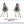 Load image into Gallery viewer, ZUNI INLAY MULTISTONES DANGLE EARRINGS (LA 71)
