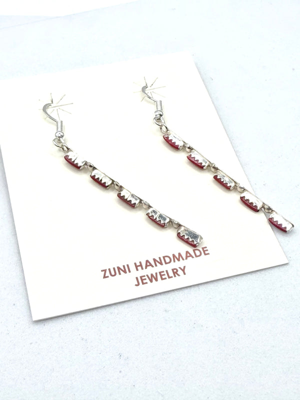 MEDITERRANEAN CORAL FISHHOOK EARRINGS (LA 75)