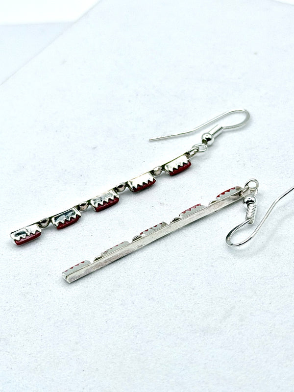 MEDITERRANEAN CORAL FISHHOOK EARRINGS (LA 75)