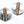 Load image into Gallery viewer, ELAINE YAZZIE COPPER &amp; STERLING SILVER POST BACK EARRINGS (LA 55)

