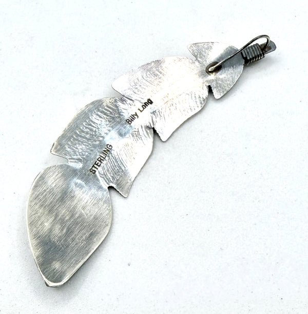 BILLY LONG FEATHER PENDANT 3" (LA 56)