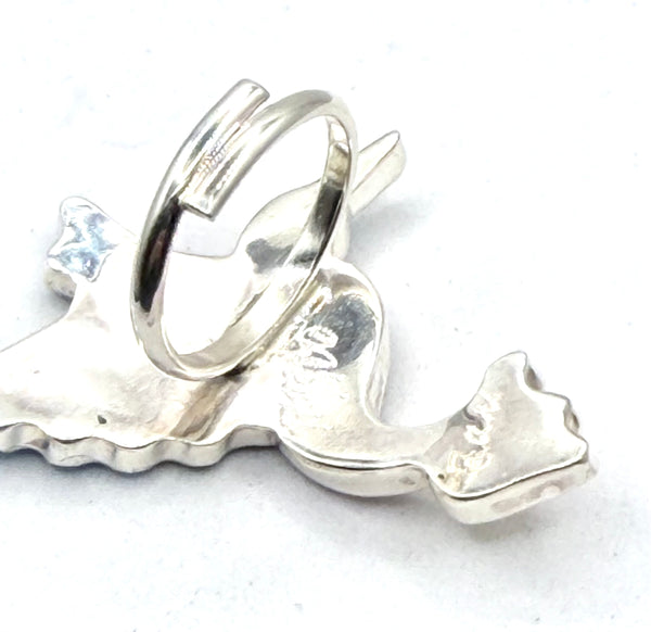TAMARA PINO INLAY HUMMING BIRD ADJ RING (LA 61)