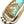 Load image into Gallery viewer, MINE 8 TURQUOISE LESLIE NEZ LITTLE FOOT PENDANT (LA 64)
