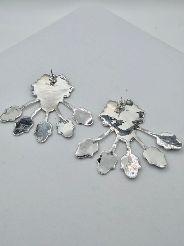 SUGAR SKULL SS STATEMENT POST BACK EARRINGS (JR 146)