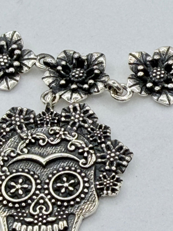 SUGAR SKULL SS 7-8" ADJUSTABLE BRACELET  (JR 160)