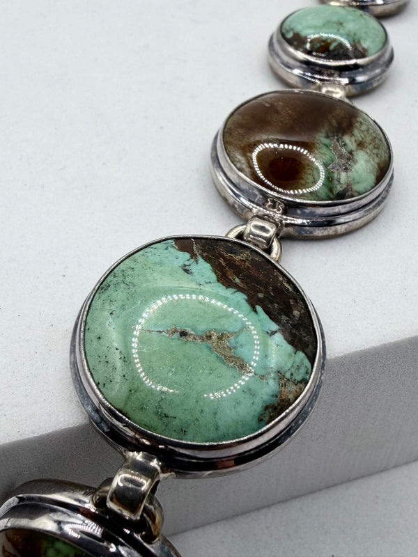 BOULDER CHRYSOPRASE TOGGLE BRACELET 6-7" (MW 475)