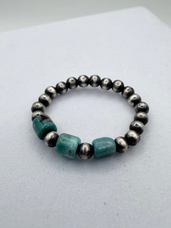NAVAJO PEARLS STRETCH RINGS (LA 70)