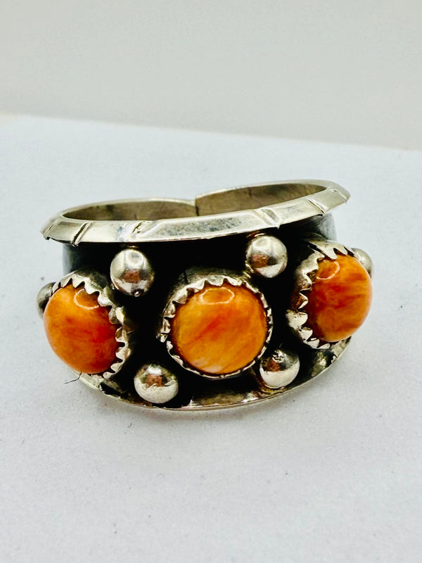 REED CHARLEY NATIVE HANDMADE MULTISTONES CLUSTER RINGS (LA 74)