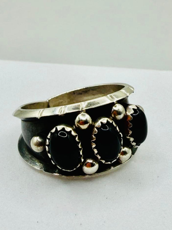 REED CHARLEY NATIVE HANDMADE MULTISTONES CLUSTER RINGS (LA 74)