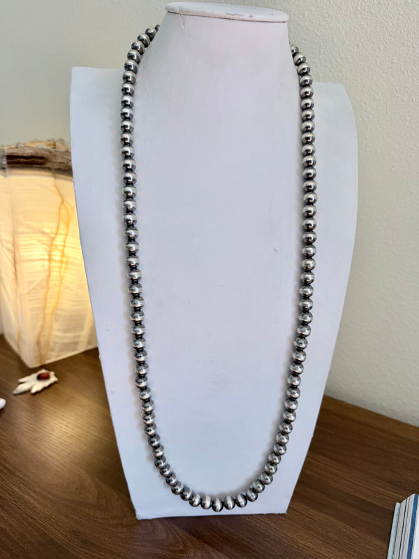 10 MM 36" NAVAJO PEARLS NECKLACE (CO 145)