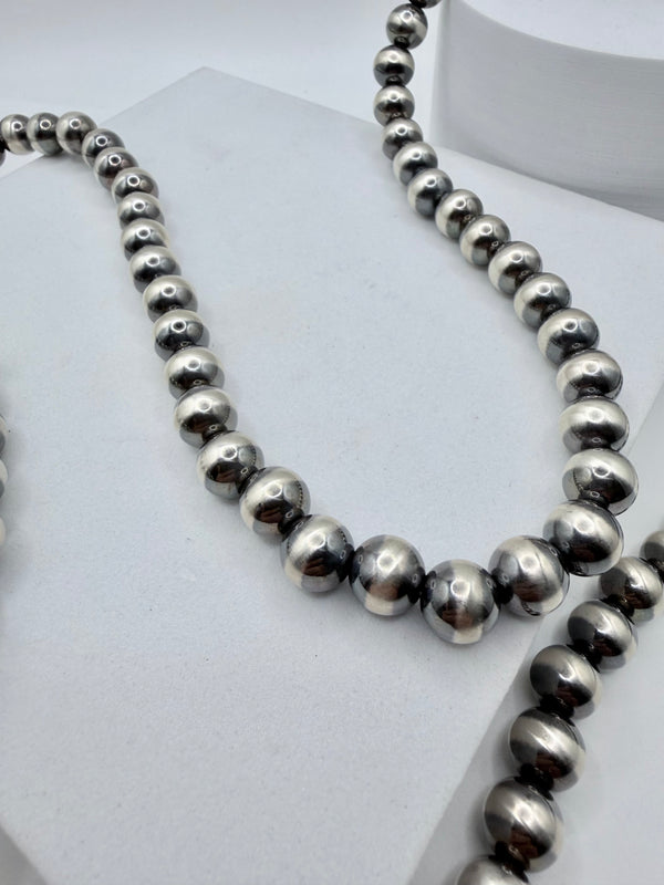 10 MM 36" NAVAJO PEARLS NECKLACE (CO 145)