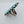 Load image into Gallery viewer, SLEEPING BEAUTY TURQUOISE CLUSTER VINTAGE STERLING SILVER RING SIZE 10" (CO 149)
