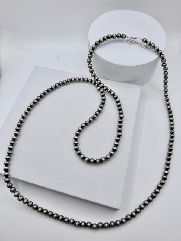 6MM 36" NAVAJO PEARLS NECKLACE (CO 143)