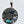Load image into Gallery viewer, ALEX SANCHEZ SONORAN GOLD TURQUOISE OVAL NATIVE HANDMADE PENDANT 2.5" (JD 20)
