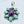 Load image into Gallery viewer, MORENCI TURQUOISE &amp; PURPLE MOHAVE CLUSTER PENDANT 2" (JD 24)
