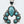 Load image into Gallery viewer, KINGMAN TURQUOISE STERLING SILVER NAJA PENDANT 3" (ELW 59)
