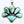 Load image into Gallery viewer, KINGMAN TURQUOISE SS HALF CLUSTER MOOMOO PENDANT 2" (ELW 71)
