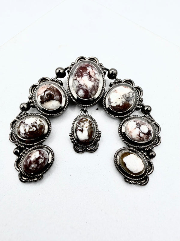 WILDHORSE OXIDIZED STERLING SILVER NAJA PENDANT (ELW 76)