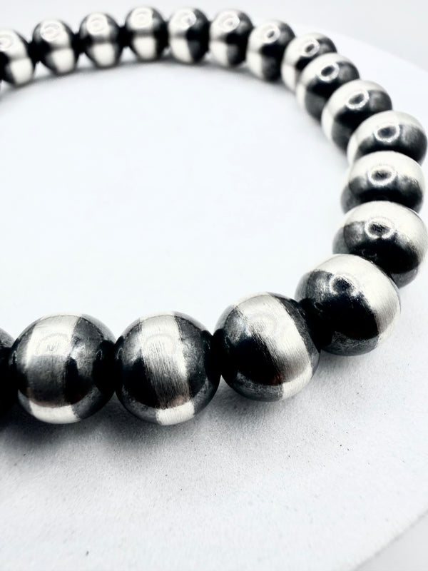 7MM NAVAJO PEARLS STRETCH BRACELET (ELW 84)