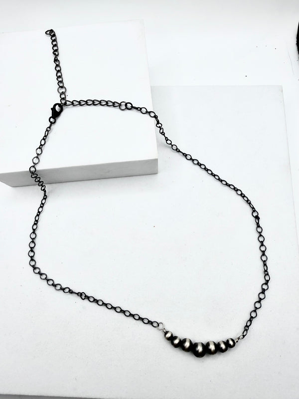 GRADUATED NAVAJO PEARLS NECKLACE 18" (ELW 94)