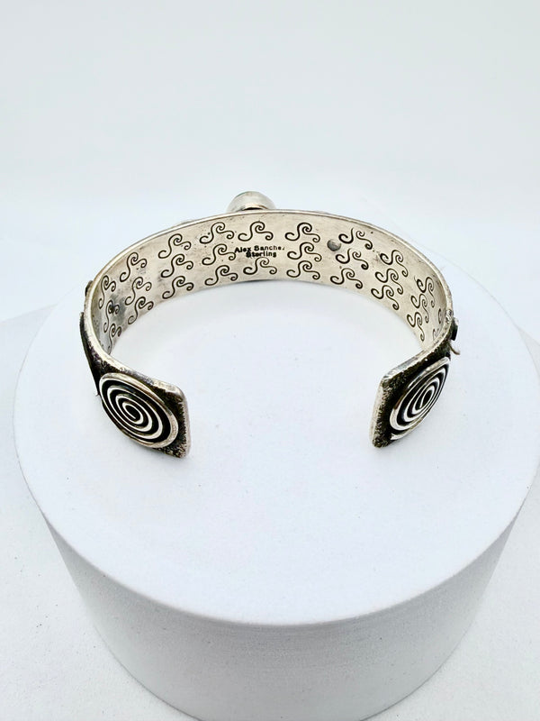 ALEX SANCHEZ SONORAN GOLD TURQUOISE ADJUSTABLE BRACELET (JD 99)