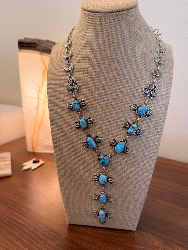 GOLDEN HILLS STERLING SILVER LARIAT 16-22" (MM 48)