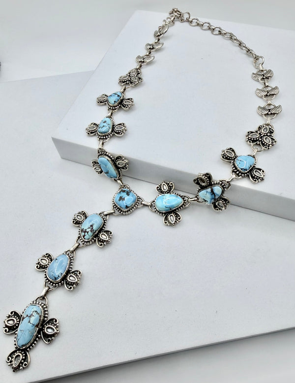 GOLDEN HILLS STERLING SILVER LARIAT 16-22" (MM 48)